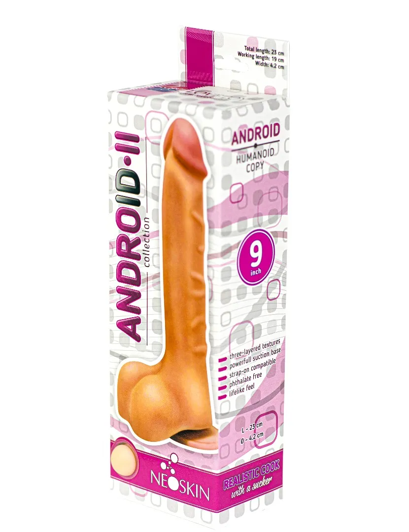 фаллоимитатор на присоске android collection-ii 9" 552403ru в Краснодаре