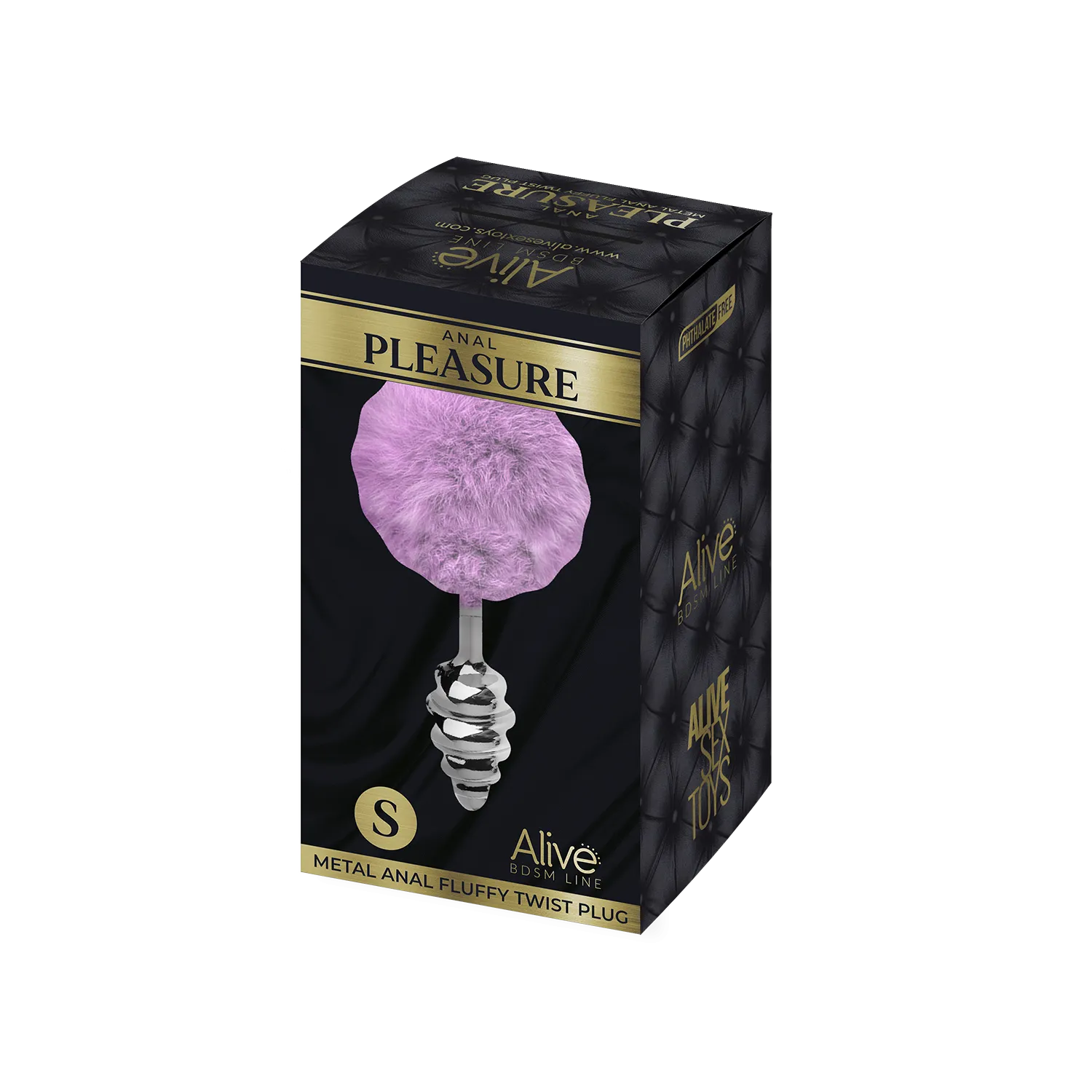 анальная пробка metal anal fluffly twist plug s purple 70390al в Краснодаре