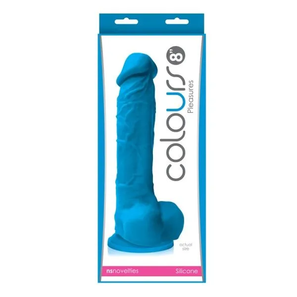 фаллоимитатор ns novelties colours pleasures 8 дюймов, синий в Краснодаре