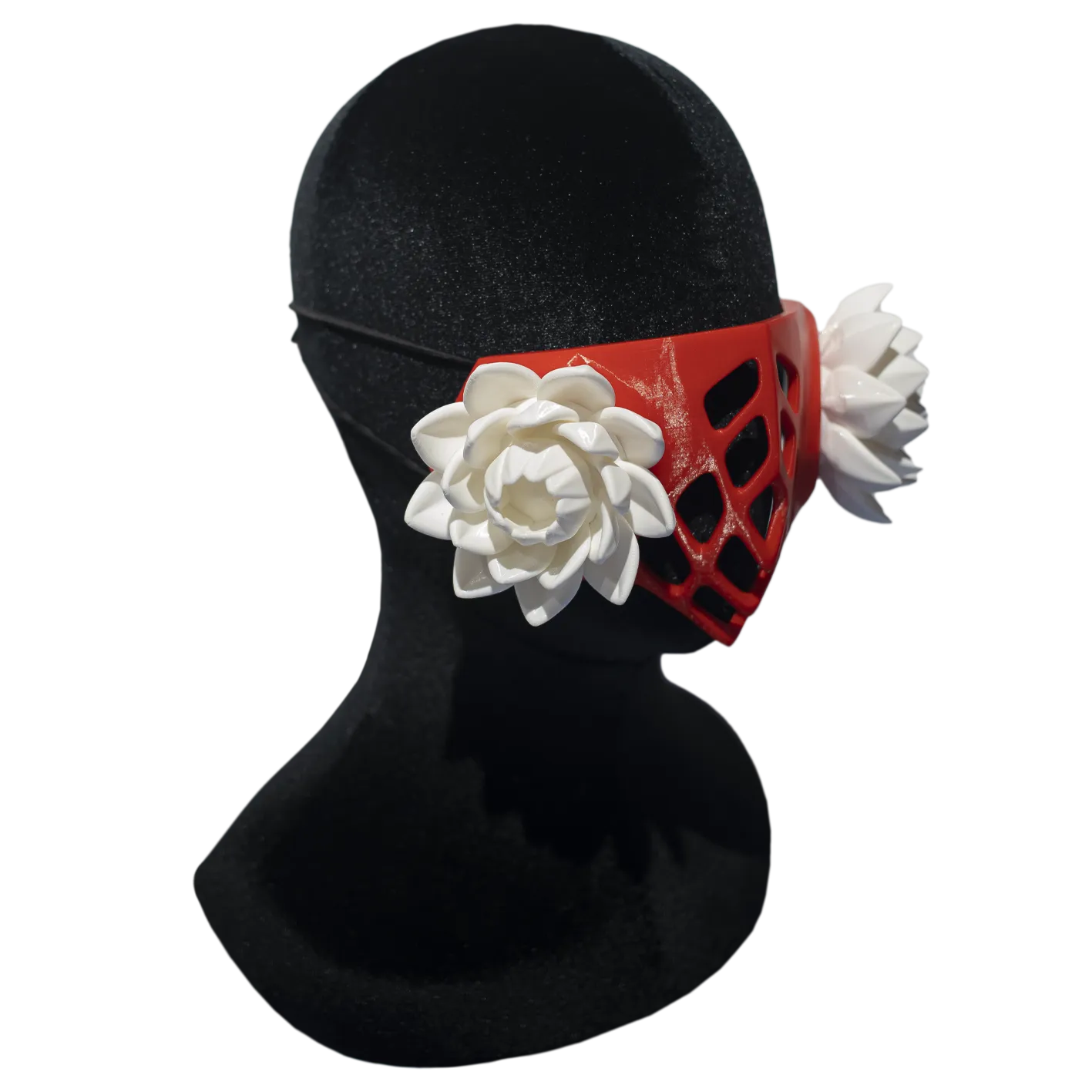 3d маска с цветами, красная в Краснодаре