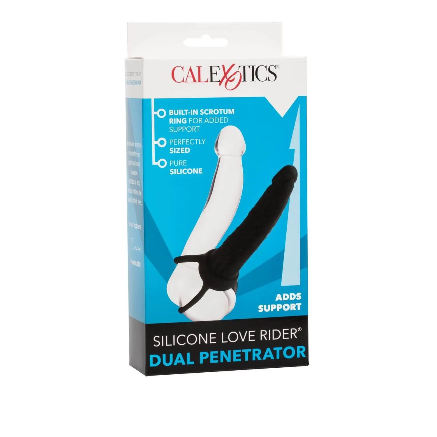 насадка california exotic novelties love rider dual penetrator, чёрная в Краснодаре