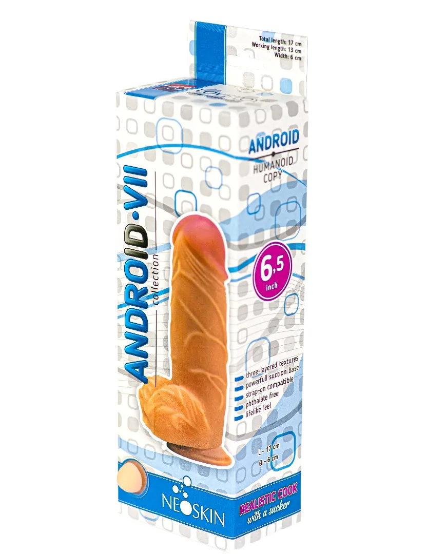 фаллоимитатор на присоске android collection-vii 6.5" 554403ru в Краснодаре