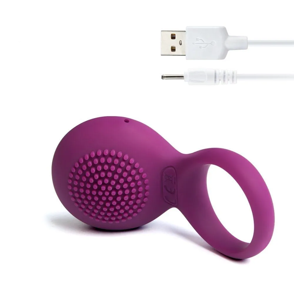 виброкольцо со стимулятором svakom tyler, фиолетовое в Краснодаре