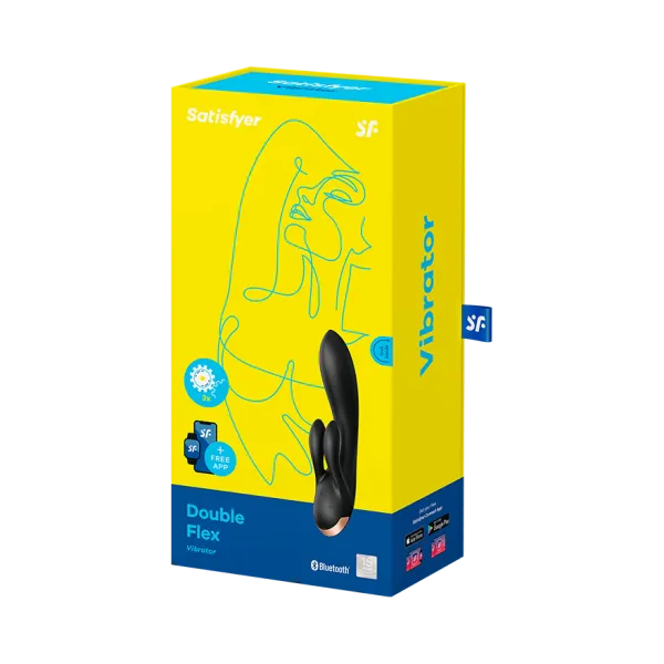 вибратор satisfyer double flex connect app black 002583sa в Краснодаре