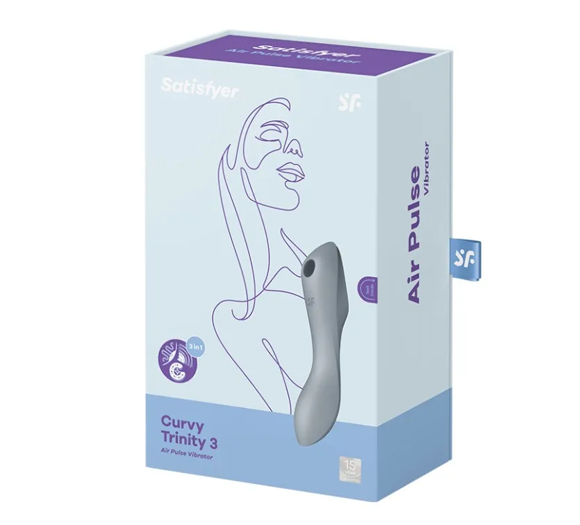 вакуумный массажер satisfyer curvy trinity 3 bluegrey 036533sa в Краснодаре