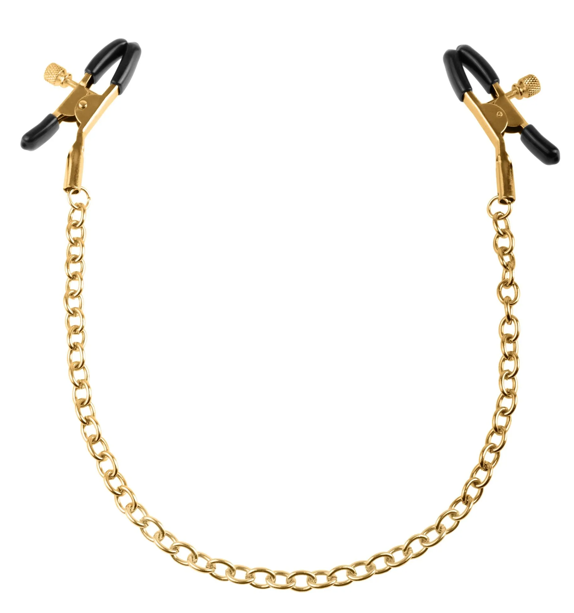 Зажимы на соски Pipedream Fetish Fantasy Gold Chain Nipple Clamps, золотистые
