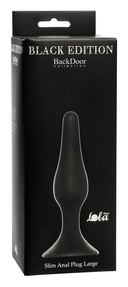 анальная пробка slim anal plug large black 4205-01lola в Краснодаре