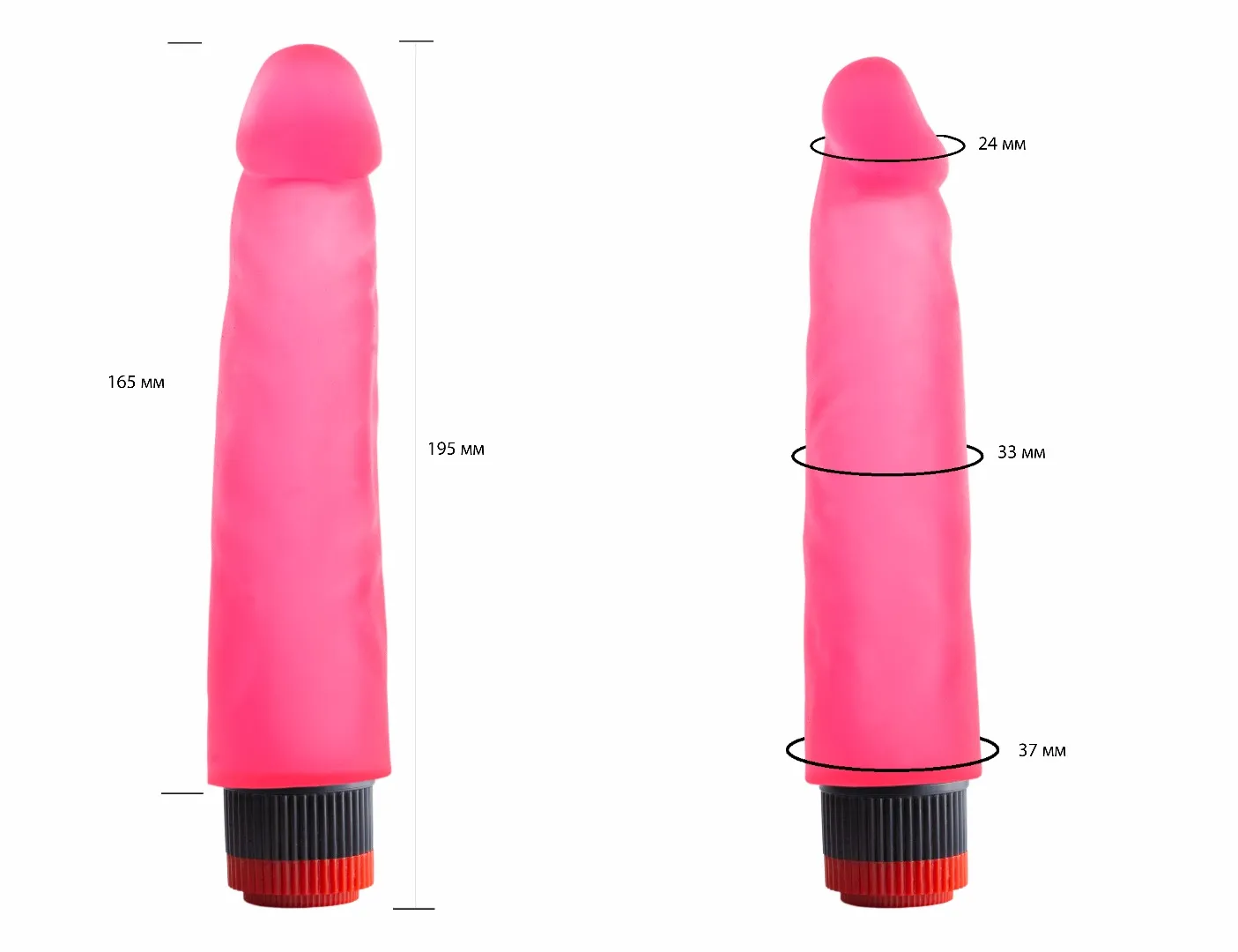 вибромассажер гелевый розовый 227100ru в Краснодаре