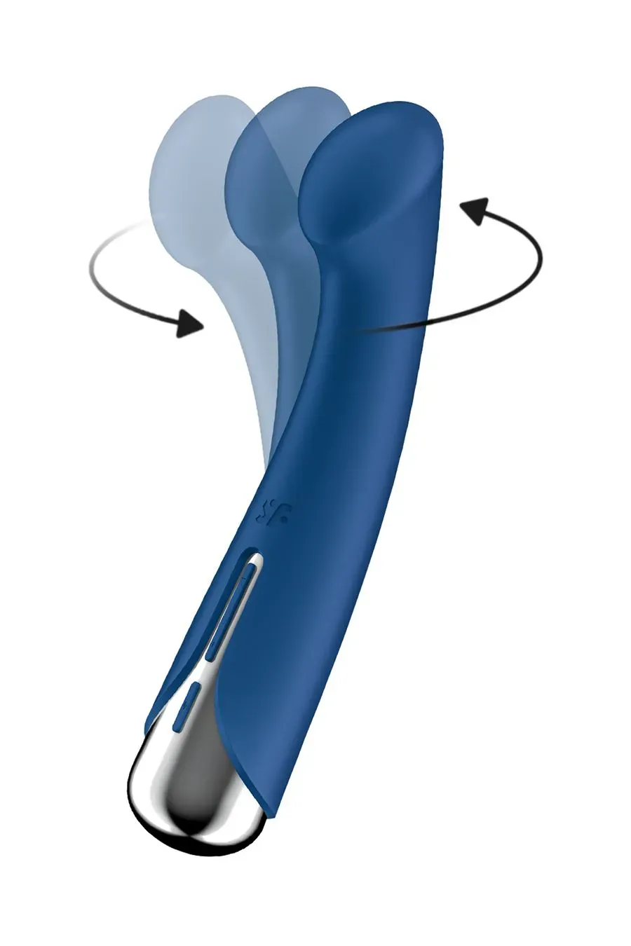 вибратор для точки g с ротацией satisfyer spinning g-spot 1, силикон, синий, 16,8 см в Краснодаре