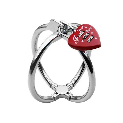 наручники-клетка jjyoung с замком, серебристые в Краснодаре