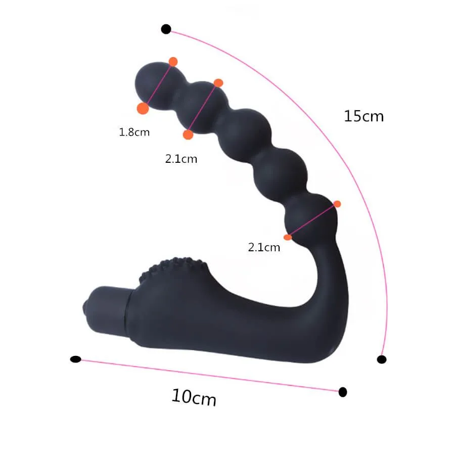 стимулятор простаты lovetoy silicone power beads, с вибрацией в Краснодаре