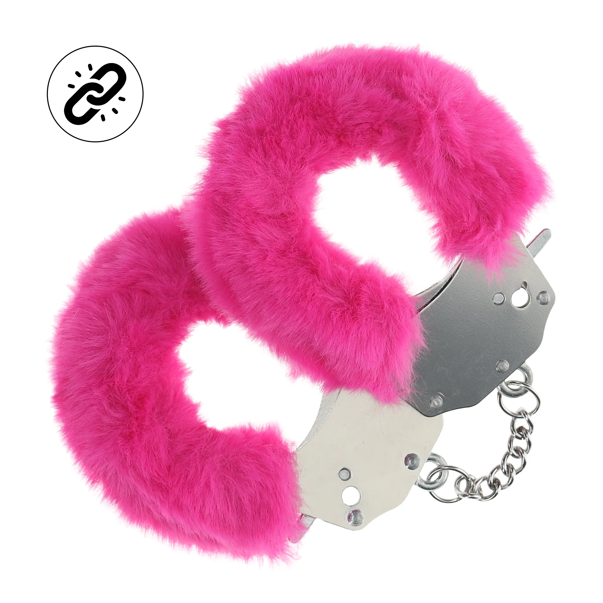 наручники для эротических игр heavy-duty fluffy handcuffs - pink в Краснодаре