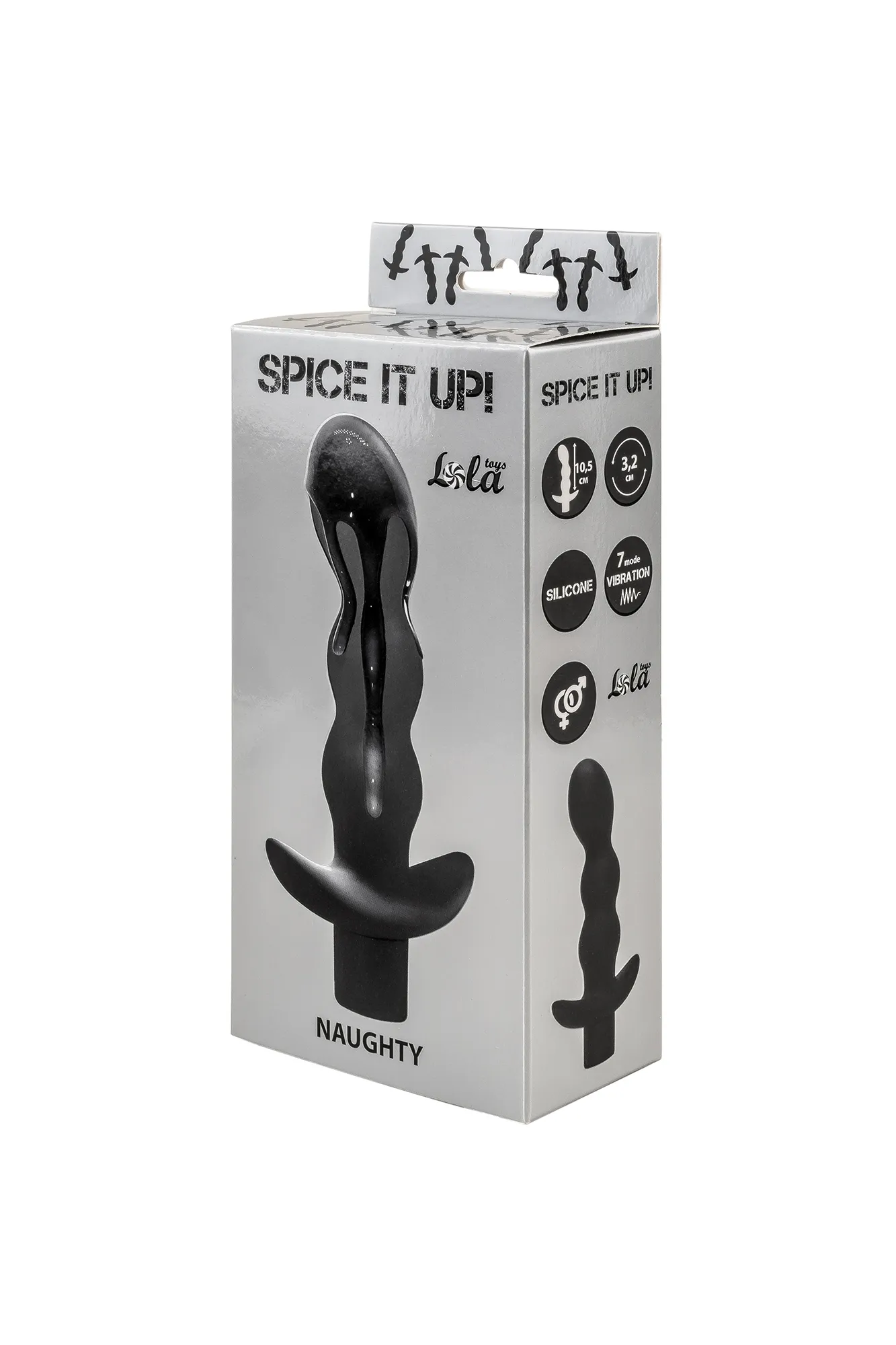 анальная пробка с вибрацией spice it up naughty black 8012-01lola в Краснодаре