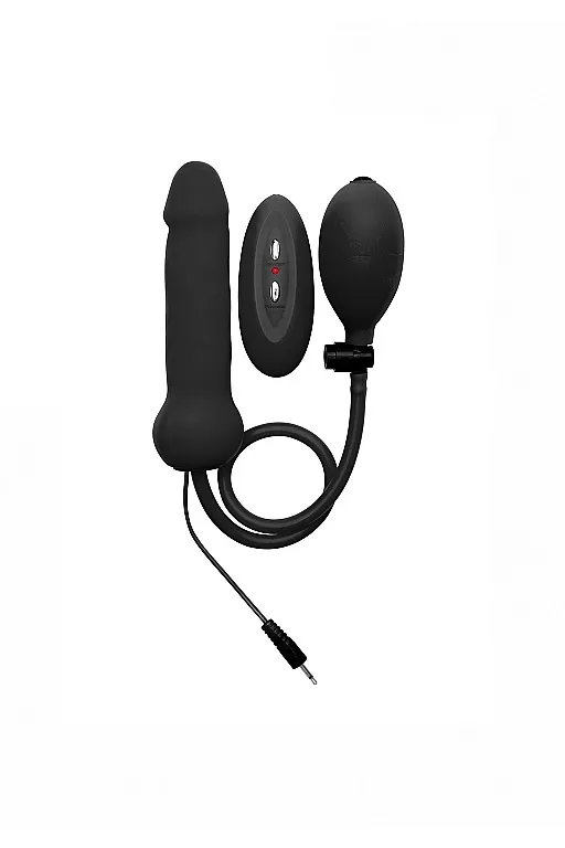 надувной вибрационный фаллоимитатор inflatable vibrating silicone dong в Краснодаре