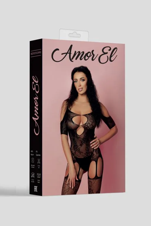 Эротическое кетсьюит (боди-комбинезон) catalina s/l черный в Краснодаре