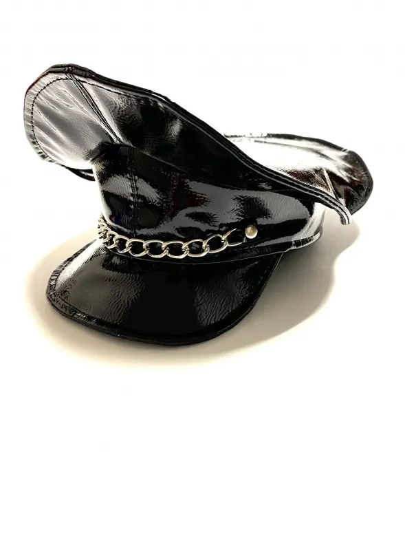 фуражка секси-полицейский из эко-кожи с цепочкой 50011ars в Краснодаре