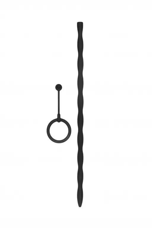 стимулятор уретры с кольцом на головку silicone plug & cock ring set в Краснодаре