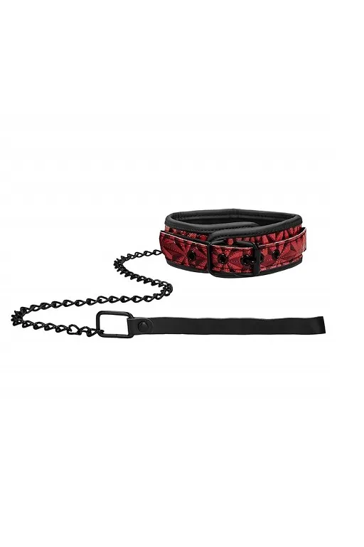 широкий ошейник с поводком luxury collar with leash в Краснодаре
