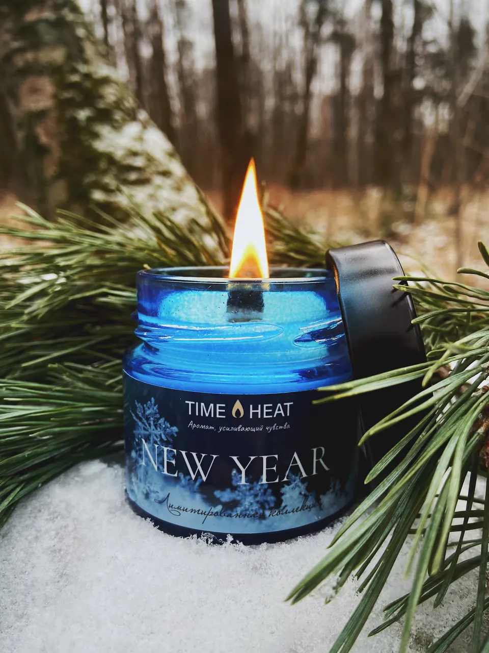 свеча ароматическая лимитированная time heat "new year" в банке в Краснодаре