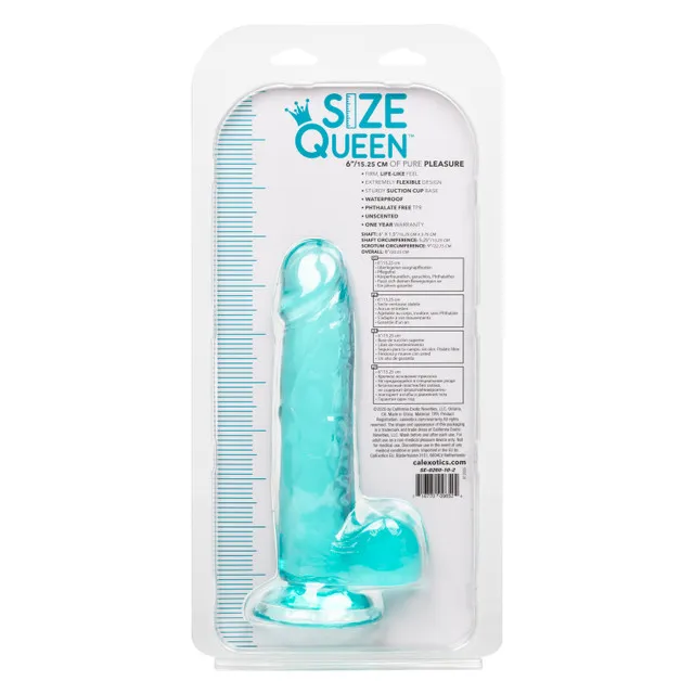 фалоимитатор size queen 6"/15.25 cm - blue в Краснодаре