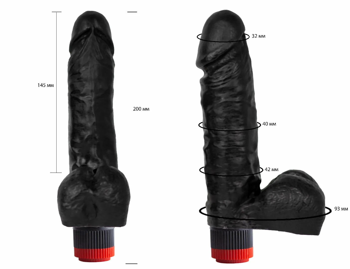 вибромассажер черный  411400ru в Краснодаре