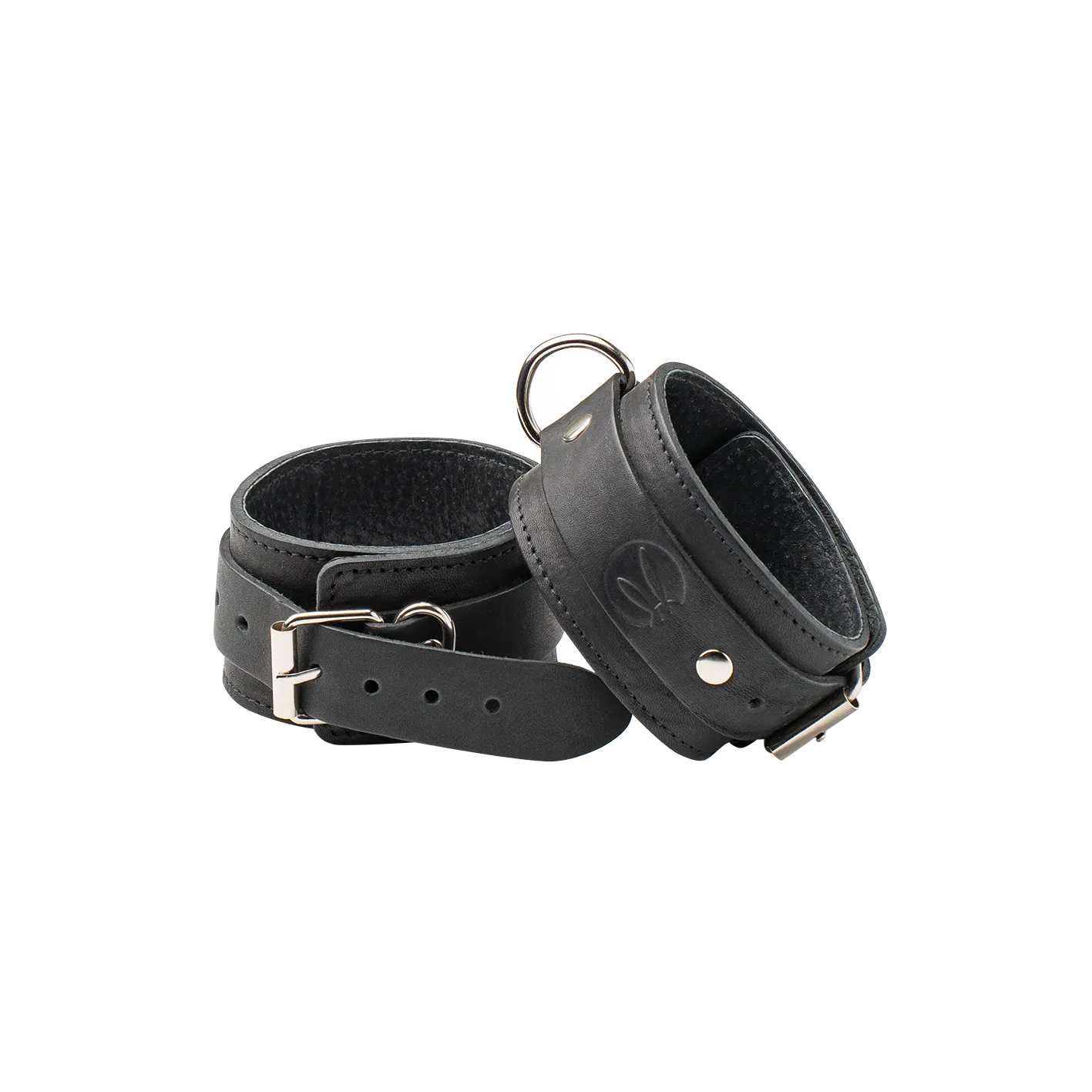 Поножи декоративные узкие PinkRabbit с логотипом, черные