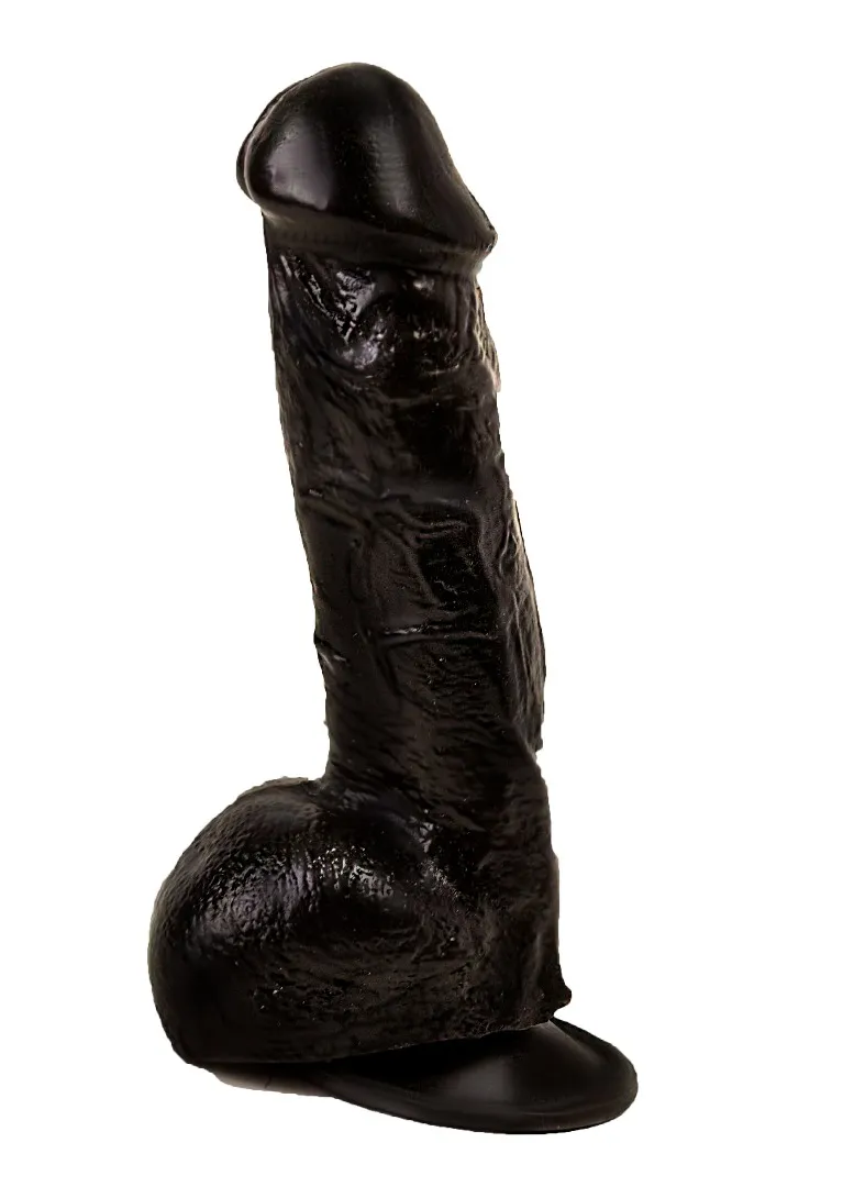 Фаллоимитатор на присоске черный 401200ru