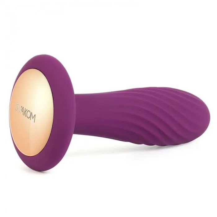 анальная пробка ребристая svakom bella, фиолетовая в Краснодаре