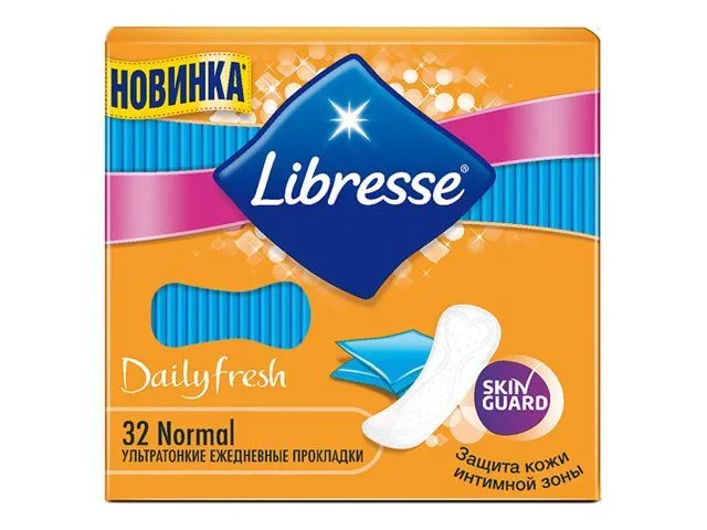прокладки ежедневные sca hygiene products libresse dailyfresh normal, 32 шт в Краснодаре
