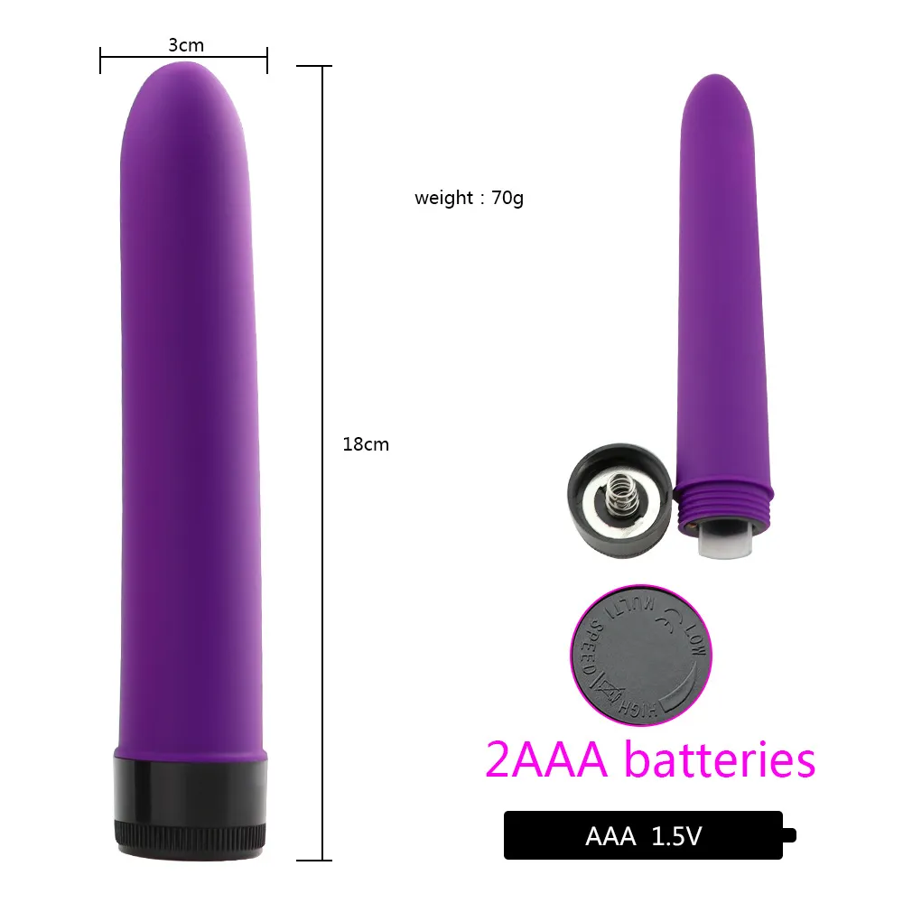 классический силиконовый вибратор 2,8х18см 47507-mm в Краснодаре