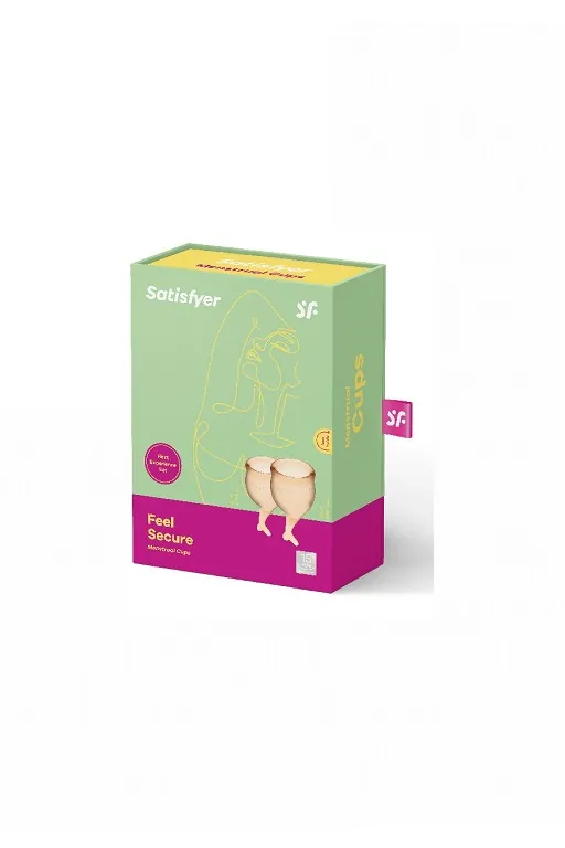 Набор менструальных чаш Satisfyer Feel secure Menstrual Cup (orange)