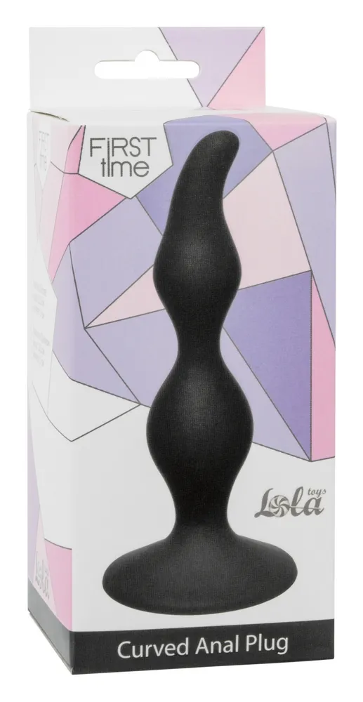анальная пробка curved anal plug black 4105-03lola в Краснодаре