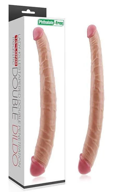 фаллоимитатор двойной lovetoy lady-killer double dildo, телесный в Краснодаре