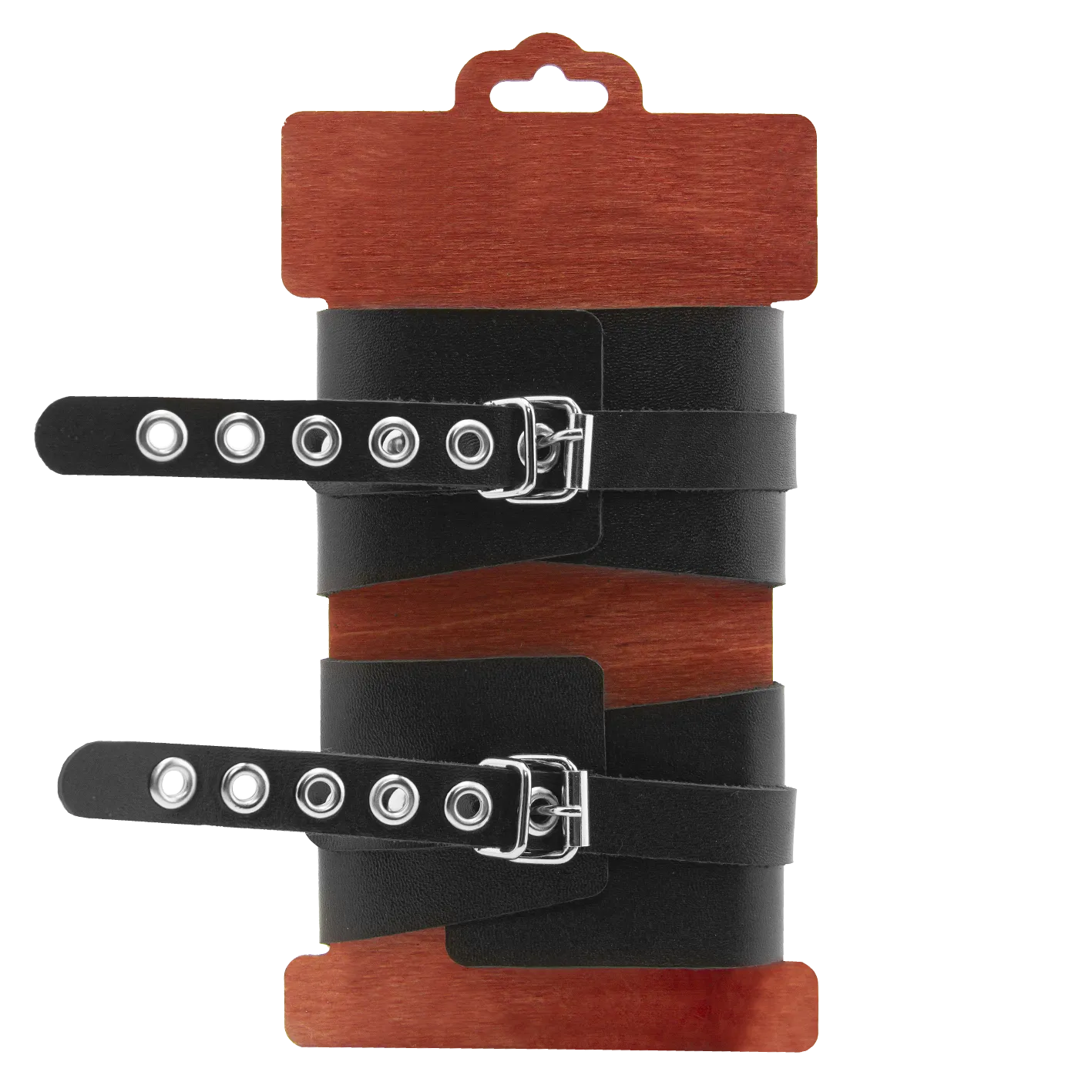 оковы pinkrabbit из черной кожи с белым декором в Краснодаре