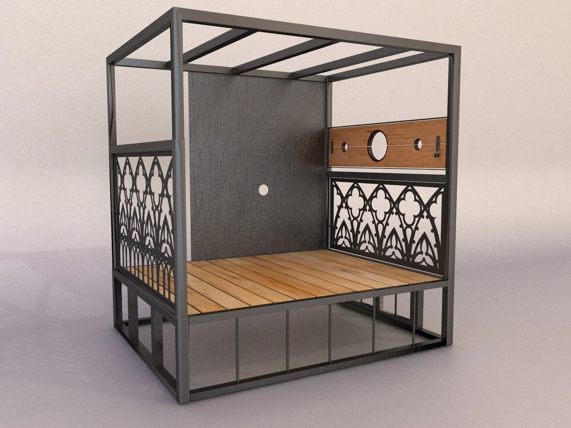 бдсм-кровать серсея с фигурной ковкой готика в Краснодаре