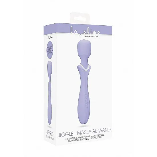 универсальный вибромассажёр loveline massage wand - jiggle, фиолетовый в Краснодаре