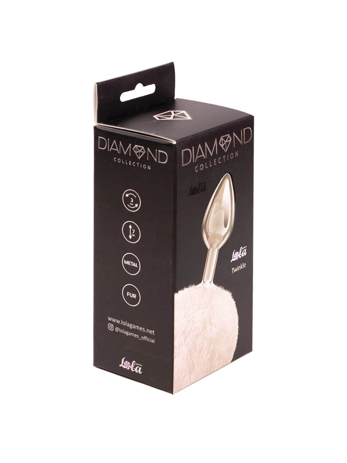 анальная пробка с хвостом diamond twinkle white 4018-01lola в Краснодаре