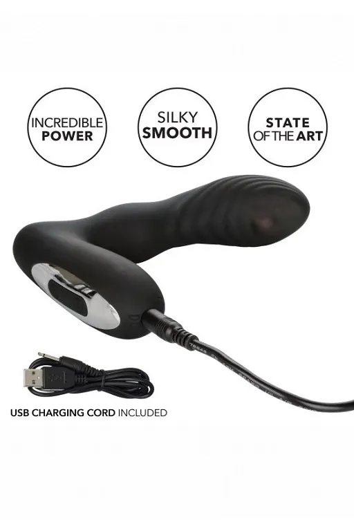 перезаряжаемый силиконовый массажер простаты roller ball probe с функцией "вращающийся шарик" в Краснодаре