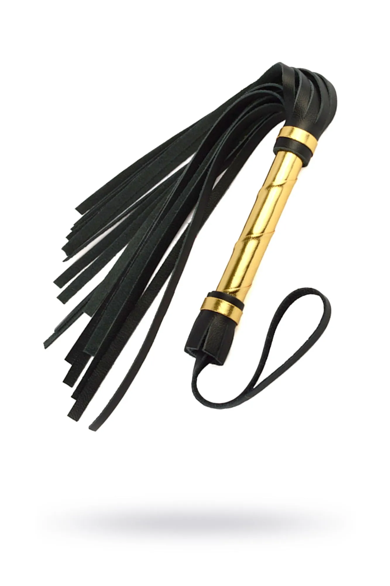 Плеть Sitabella, кожа, чёрная, 40 см