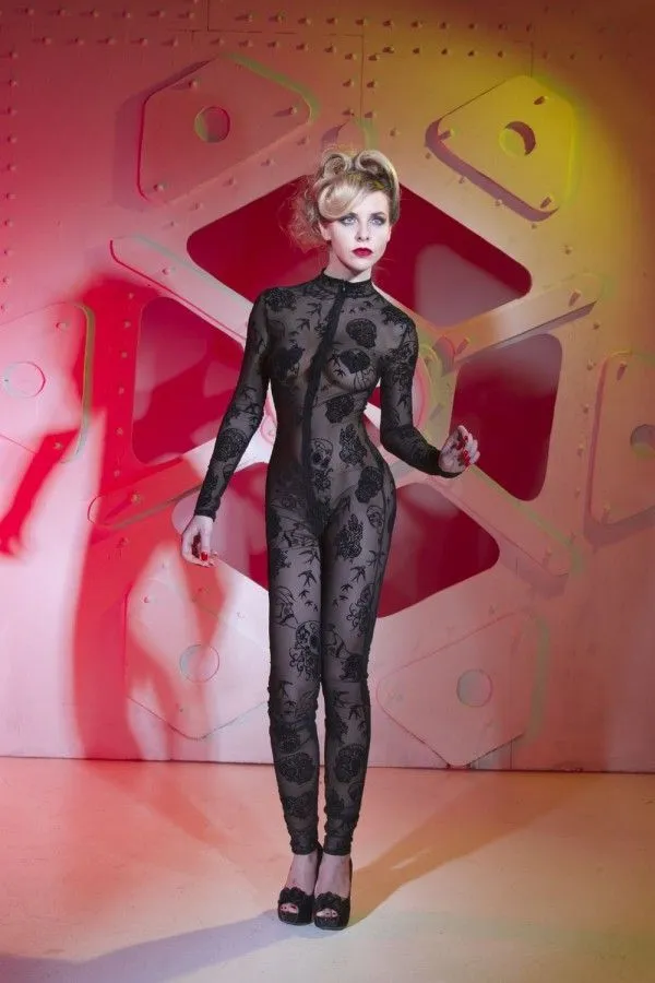 Эротическое комбинезон catanzaro beverly tattoo черный, s в Краснодаре