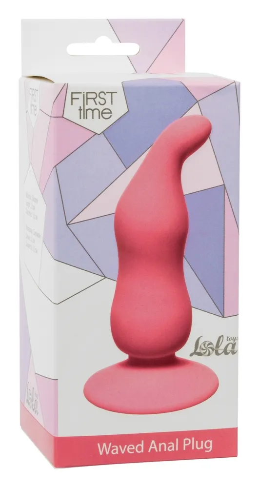 анальная пробка waved anal plug pink 4104-01lola в Краснодаре