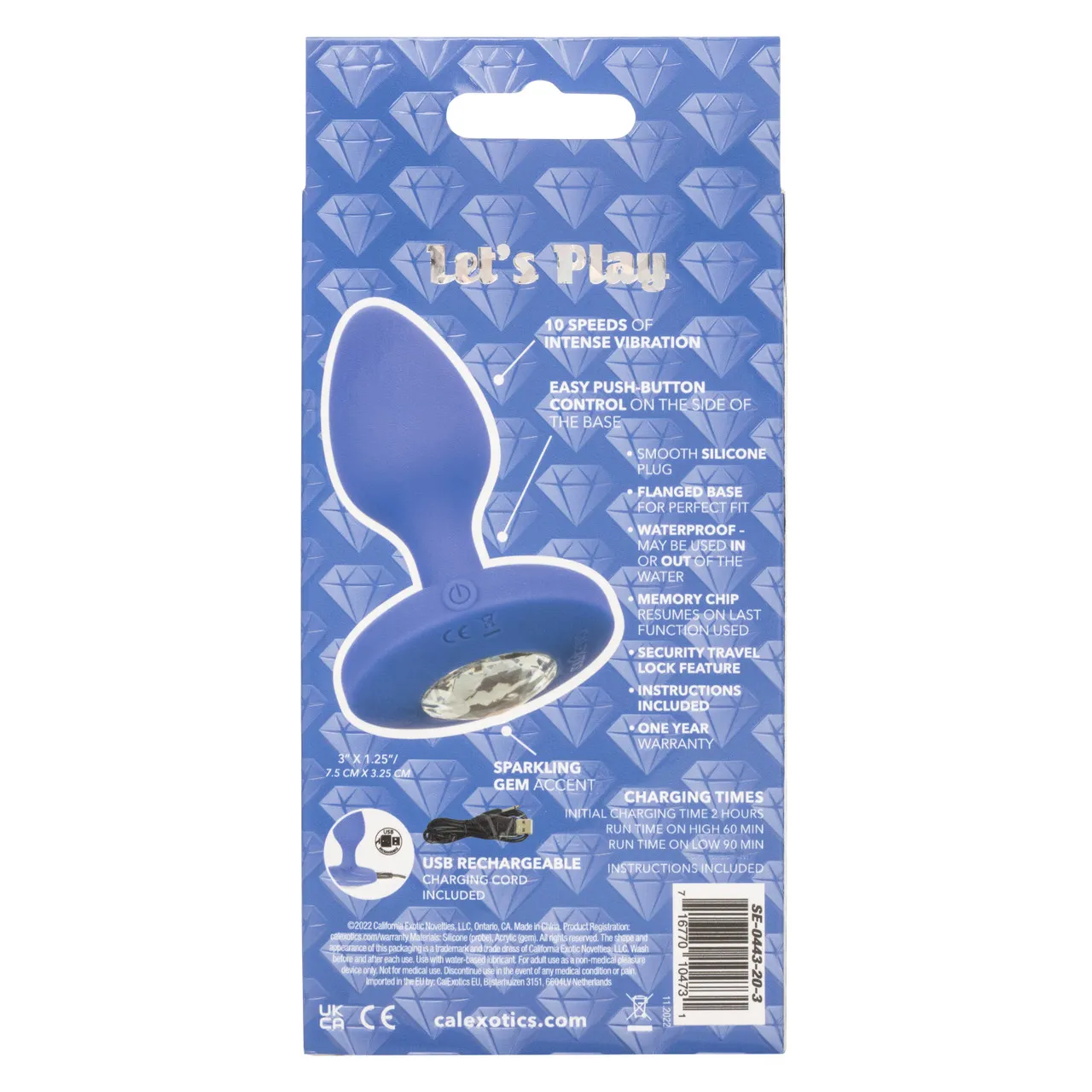 перезаряжаемая анальная вибропробка cheeky gems medium rechargeable vibrating probe в Краснодаре
