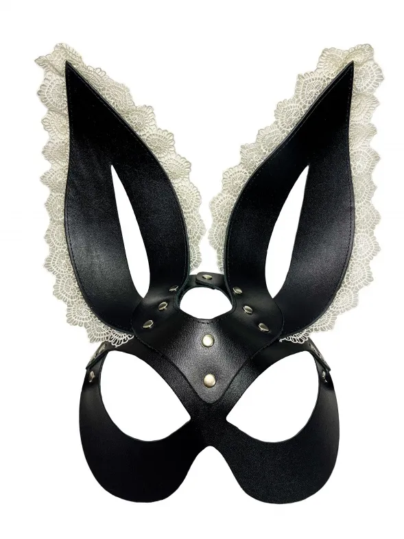 маска зайца с белым кружевом 68016ars в Краснодаре