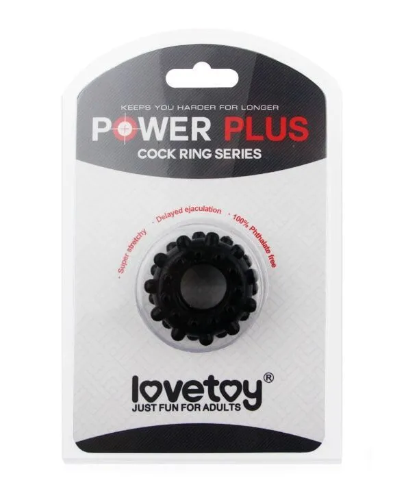 эрекционное кольцо lovetoy power plus 1433, черное в Краснодаре