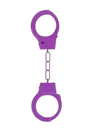 наручники декоративные shots media metal handcuffs, фиолетовые в Краснодаре