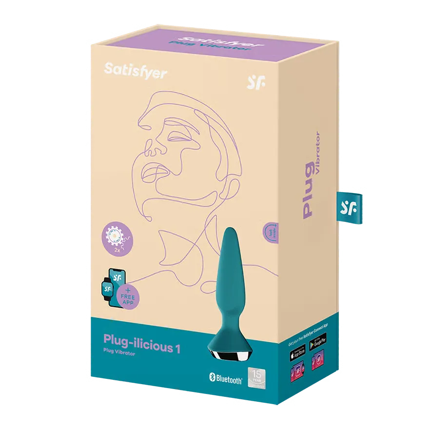 пробка анальная с вибрацией satisfyer plug-ilicious с приложением в Краснодаре