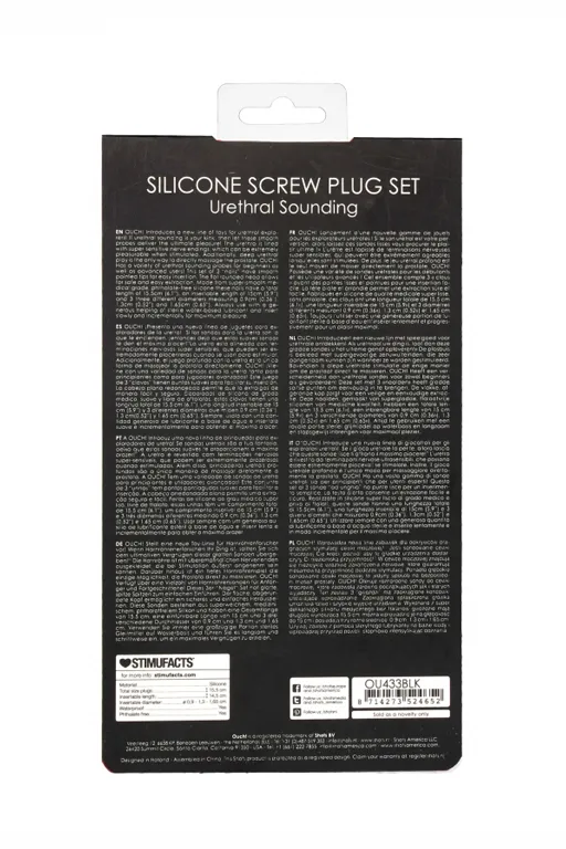 набор из трех стимуляторов уретры (струн) silicone screw plug set в Краснодаре