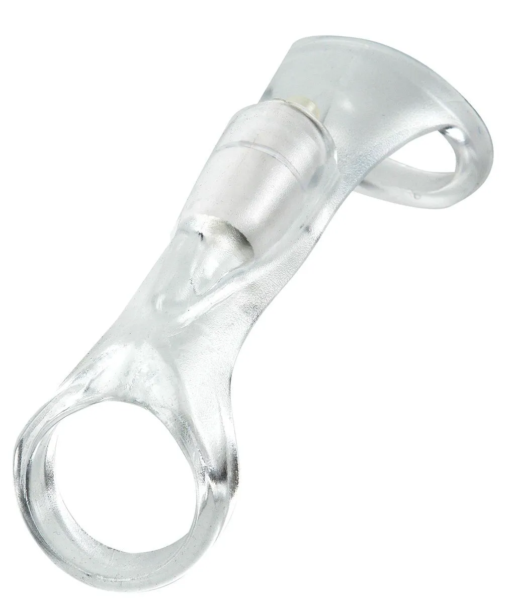 вибронасадка pipedream x-tensions vibrating cock sling, прозрачная в Краснодаре