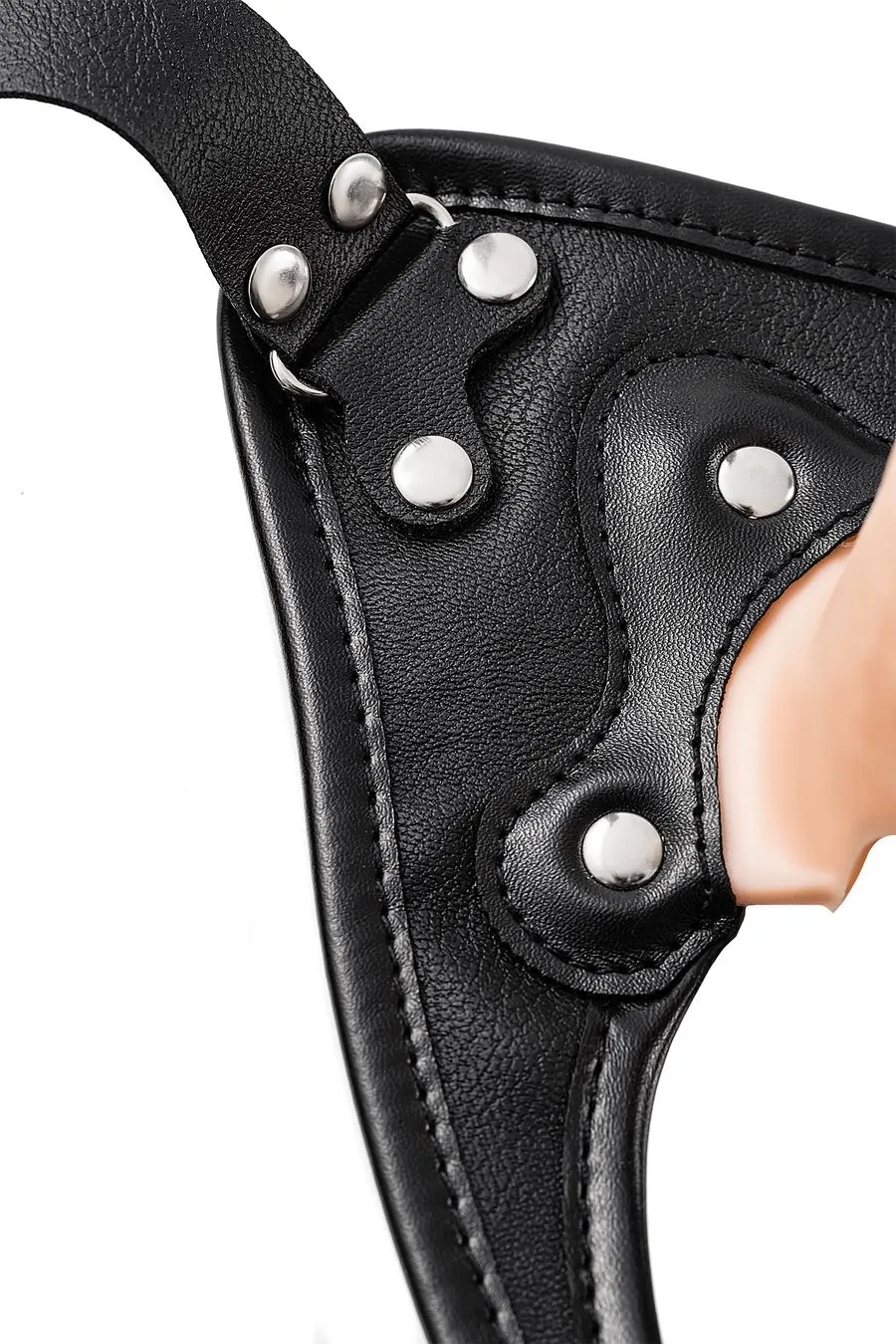 фаллопротез realstick strap-on oberon, tpe, телесный, 14 см в Краснодаре