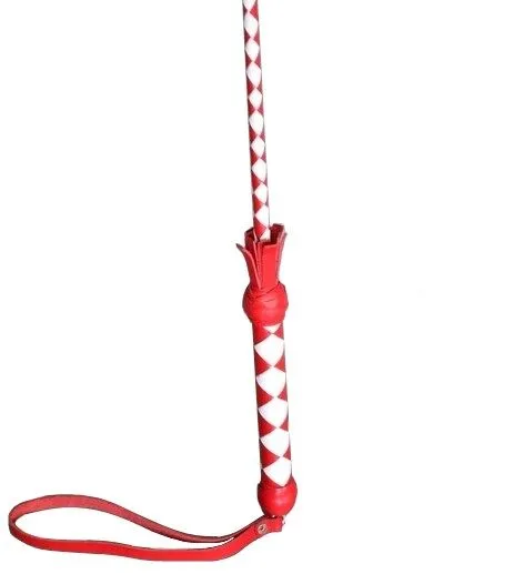 стек плетеный подиум с хлопушкой, красно-белый в Краснодаре